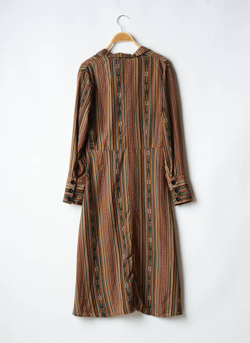 Robe mi-longue marron SKATÏE pour femme