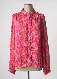 Chemisier coupe fluide manches longues rose VILA femme