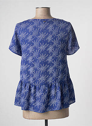 Blouse manches courtes manches courtes bleu LPB femme