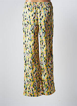 Pantalon large coupe fluide taille normale jaune VILA femme