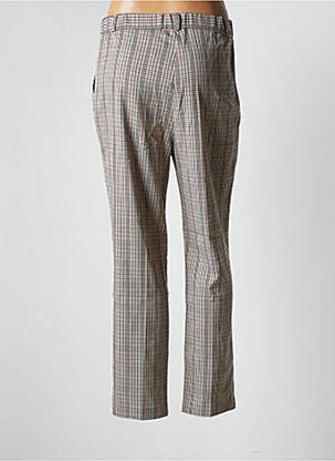 Pantalon chino fermeture zippée sous rabat boutonné taille normale beige NOT YOUR GIRL femme