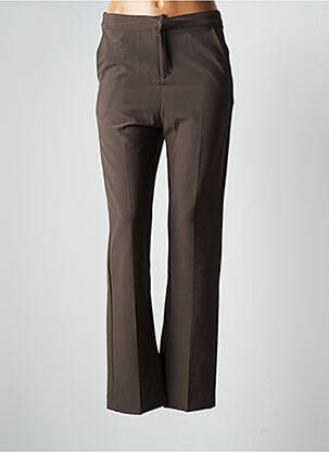 Pantalon slim marron GRACE & MILA pour femme