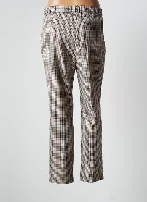 Pantalon chino fermeture zippée sous rabat boutonné taille normale beige NOT YOUR GIRL femme