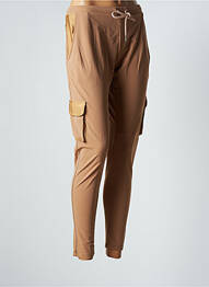 Jogging slim taille normale beige HBT femme