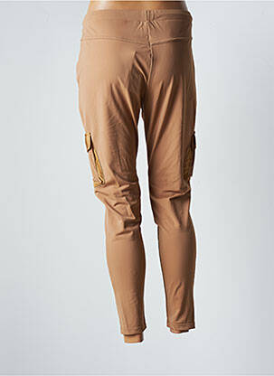 Jogging slim taille normale beige HBT femme