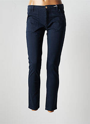 Pantalon 7/8 stretch taille normale bleu F.A.M. femme