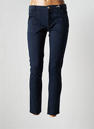 Pantalon 7/8 stretch taille normale bleu F.A.M. femme