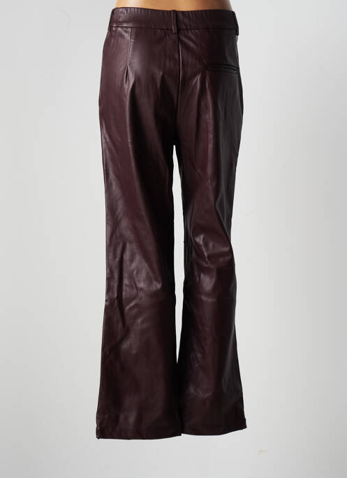 Pantalon droit rouge F.A.M. femme