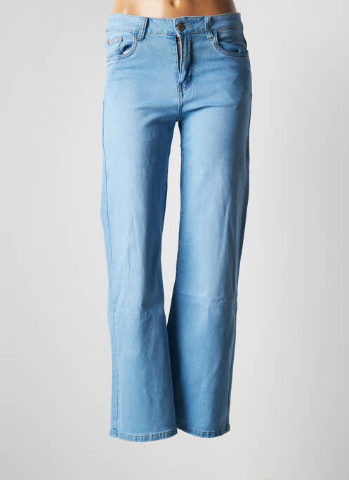 Jeans coupe large bleu ANA LUCY pour femme
