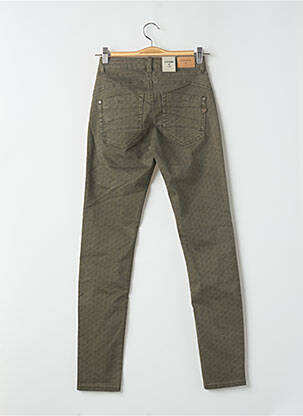 Pantalon slim stretch taille normale vert CREAM femme