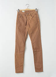 Pantalon slim stretch taille normale marron CREAM femme