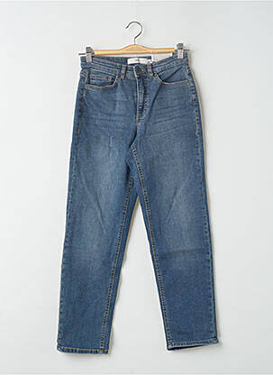 Jeans coupe droite stretch taille normale bleu ICHI femme