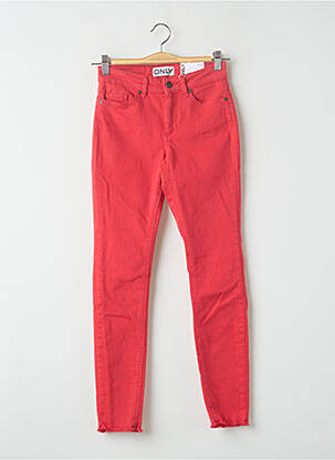 Pantalon slim skinny taille normale rose ONLY femme