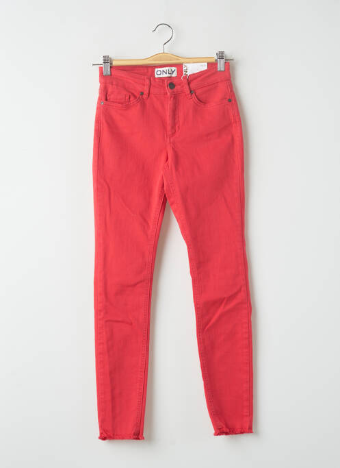 Pantalon slim skinny taille normale rose ONLY femme
