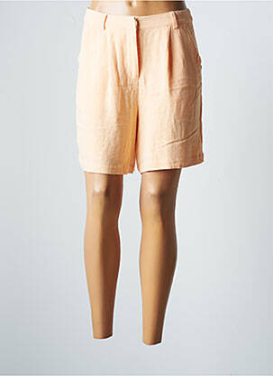 Short fermeture zippée sous rabat avec crochet taille normale orange VILA femme