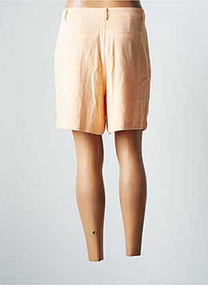 Short fermeture zippée sous rabat avec crochet taille normale orange VILA femme