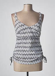 Tankini imprimé fantaisie blanc ROSA FAIA femme