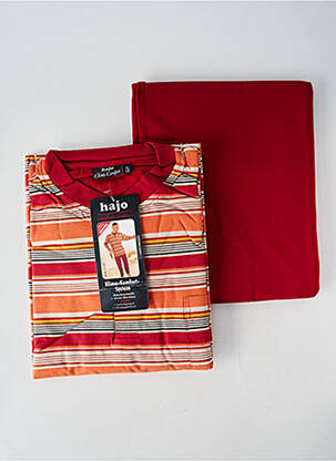 Pyjama rouge HAJO pour homme