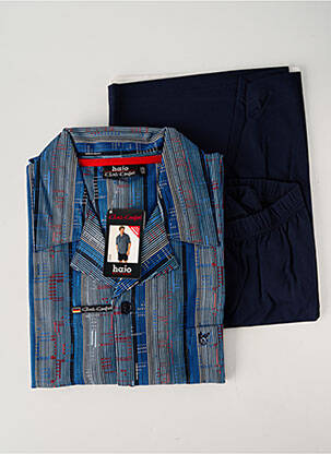 Pyjashort bleu HAJO pour homme