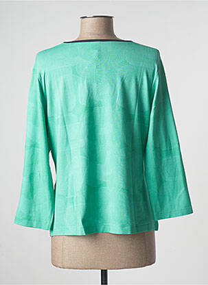 Top tissage jersey manches 3/4 vert RABE femme