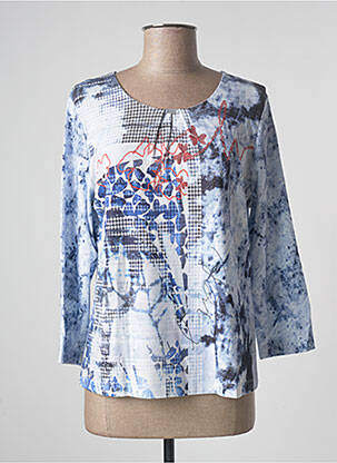 Top tissage jersey manches longues bleu RABE femme
