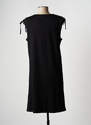 Robe de plage manches courtes noir HAJO femme