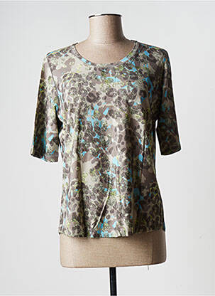 T-shirt manches mi-longues manches courtes gris THOMAS RABE femme
