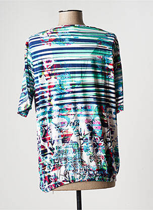 T-shirt stretch manches courtes bleu HAJO femme