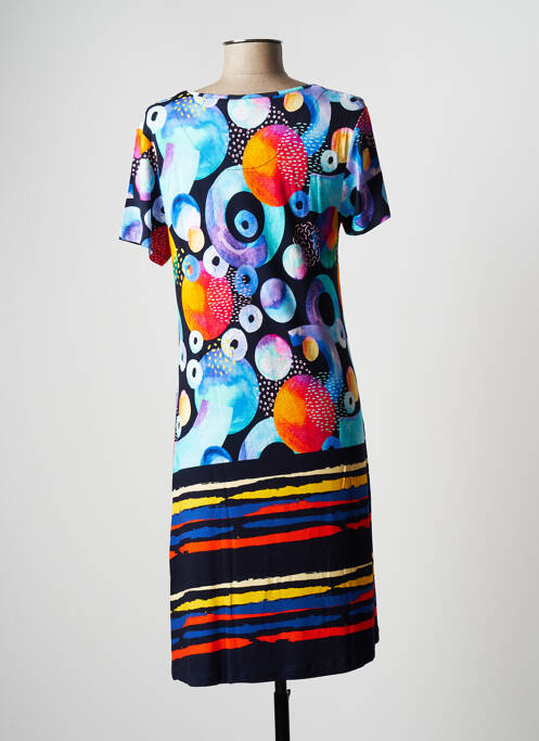 Robe mi-longue bleu HAJO pour femme