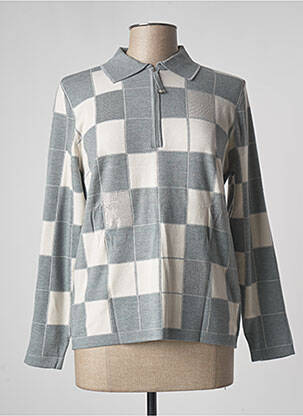 Pull coupe cintrée manches longues gris RABE femme