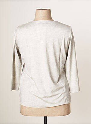 Top tissage jersey manches 3/4 gris RABE femme