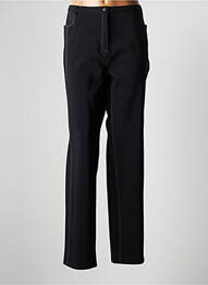 Pantalon droit stretch taille normale noir CHRISTIAN MARRY femme