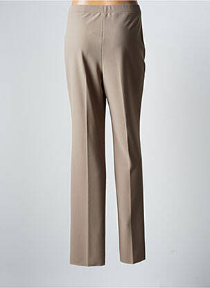 Pantalon droit stretch taille normale marron CHRISTIAN MARRY femme