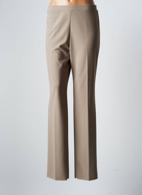 Pantalon droit stretch taille normale marron CHRISTIAN MARRY femme