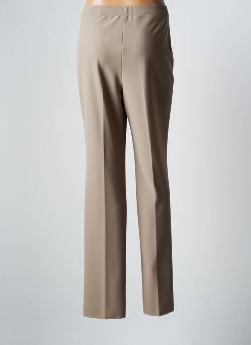 Pantalon droit stretch taille normale marron CHRISTIAN MARRY femme