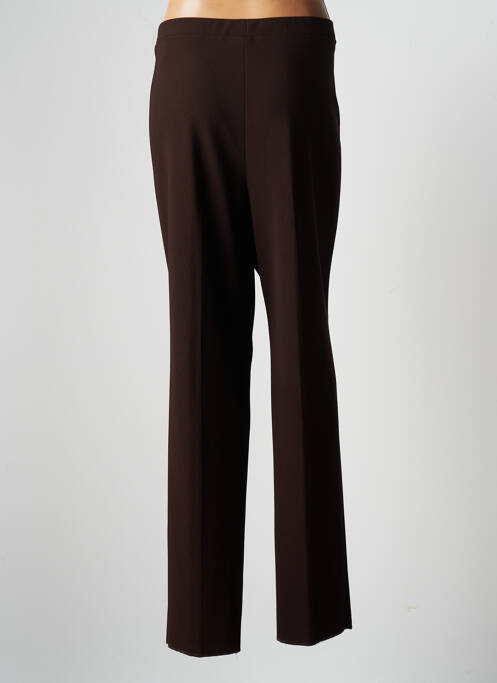 Pantalon droit marron CHRISTIAN MARRY pour femme