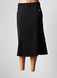 Jupe mi-longue taille haute noir CHRISTIAN MARRY femme