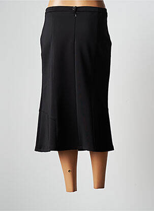 Jupe mi-longue taille haute noir CHRISTIAN MARRY femme