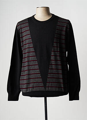 Pull stretch manches longues noir FISCHER homme