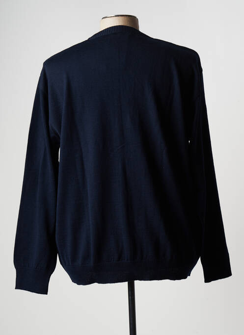 Gilet manches longues bleu ERMANO pour homme