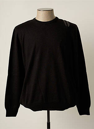 Pull stretch manches longues noir ERMANO homme