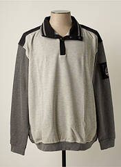 Sweat-shirt gris HAJO pour homme seconde vue