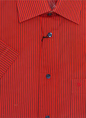 Chemise manches courtes rouge PIERRE CARDIN pour homme seconde vue
