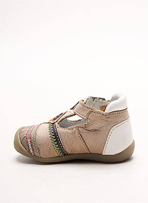 Sandales/nu pieds empiècements bout rond beige GBB garçon
