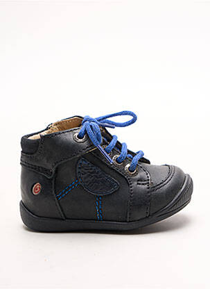 Bottillons empiècements bout rond noir GBB garçon
