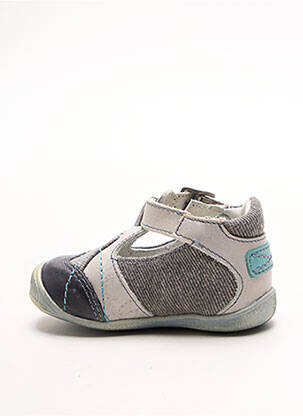 Sandales/nu pieds empiècements bout rond gris GBB garçon