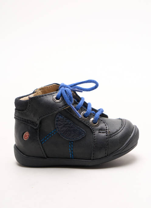 Bottillons empiècements bout rond noir GBB garcon