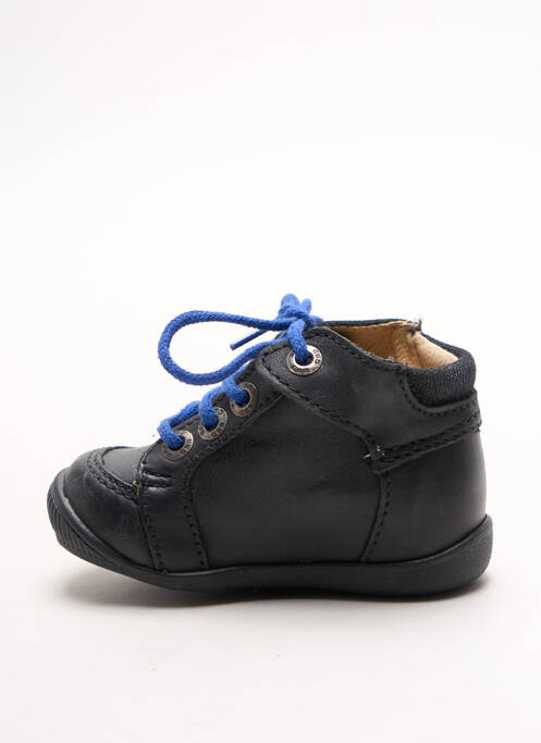 Bottillons empiècements bout rond noir GBB garcon
