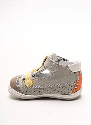 Sandales/nu pieds empiècements bout rond gris BELLAMY garcon