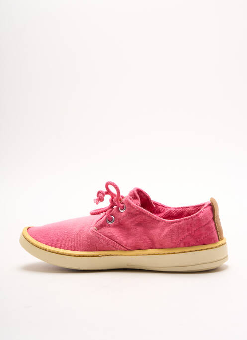 Baskets fermeture lacets bout rond rose TIMBERLAND fille